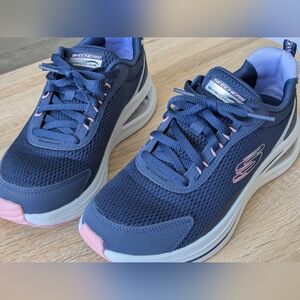 Skechers Women's Navy and Pink Sneakers